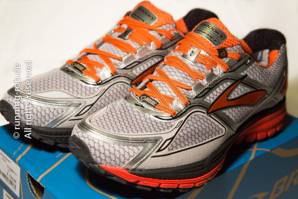 Brooks Ghost GTX 8 mit GORE-TEX® Obermaterial.