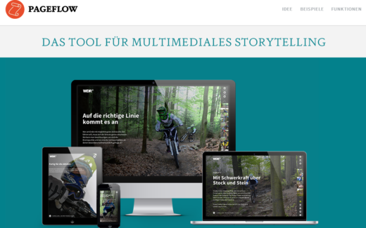 Screenshot Pageflow Projektseite