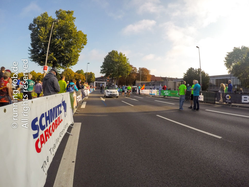 Münster Marathon 2017 Start und Führungsfahrzeug